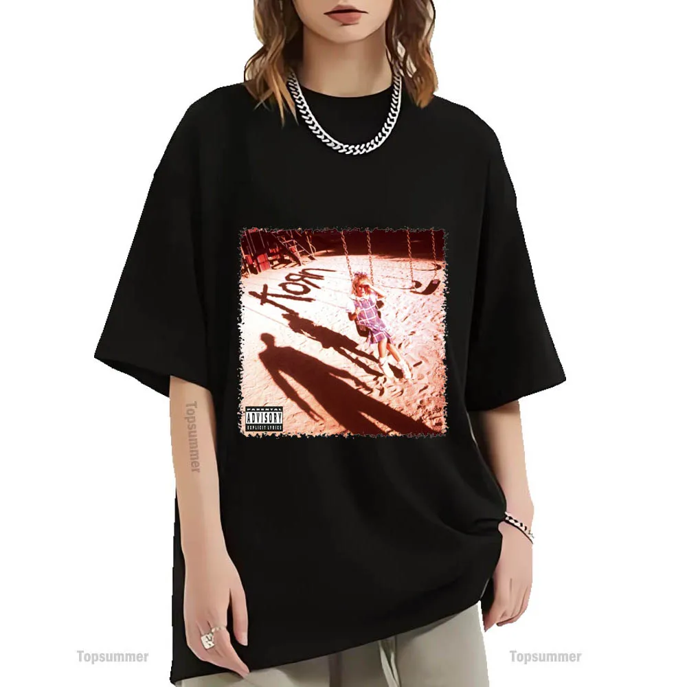 Maglietta Con Album Korn Maglietta Korn Tour Coppie Emo Streetwear Magliette Con Stampa Grafica Magliette In Cotone