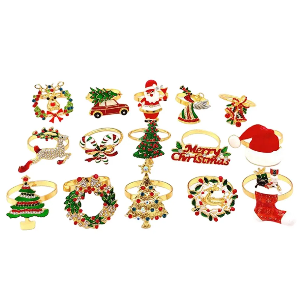 

Christmas Holiday Napkin Rings Napkin Holder Rings Onesize Fits All Sufficient Quantity 1pcs Christmas Decoration