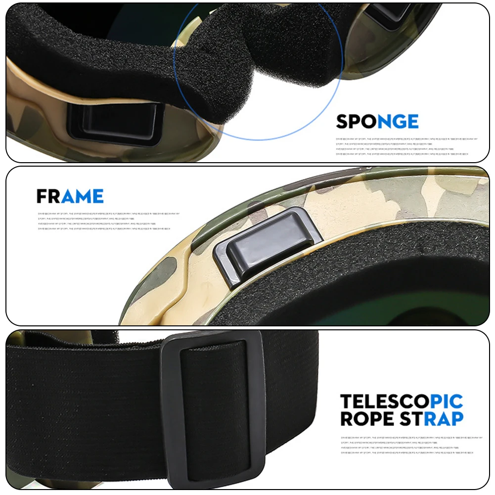 Ski Goggles Windproof Anti-Collision Anti-Glare Lens Outdoor Sport Snow Snowboard for Snowboarding Skiing Winter Anti-Fog