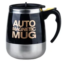  New Automatic Self Stirring Magnetic Mug Stainless Steel Coffee Milk Mixing Cup Creative Blender Smart Mixer Thermal Cups 