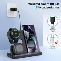 3 In 1 Wireless Charger Stand For Samsung S25 S24 Z Fold 5 4 3 S24 S23 Galaxy Watch 2-7 Active 2 Earbuds Pro Fast Charging Dock - Image 4