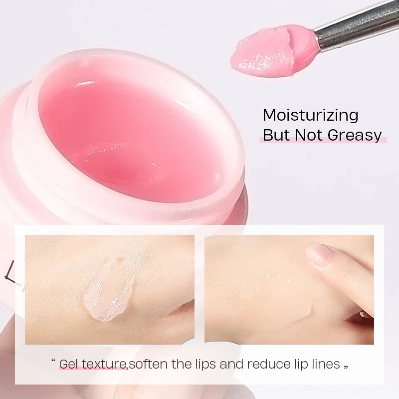 Natural Sakura Moisturizing Lip Mask Anti-drying Lip Lines Dead Skin Remover Lipsticks Long Lasting Nourishing Plump_voghion.com