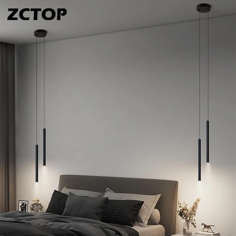 Nordic Minimalist LED Pendant Lamps for Restaurant Kitchen Dining Room Bar Bedroom Bedside