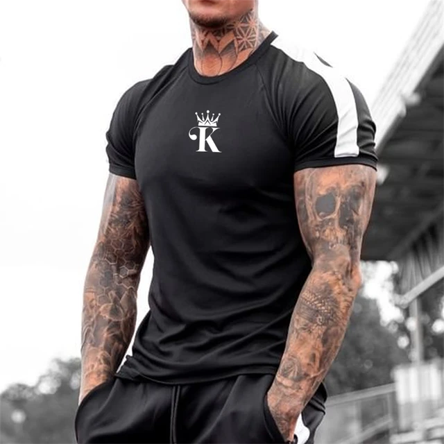 Camisa de manga corta para hombre, camiseta de compresión para gimnasio,  correr, Fitness, ropa de calle, camisetas deportivas de Hip-Hop, novedad de  2023 - AliExpress