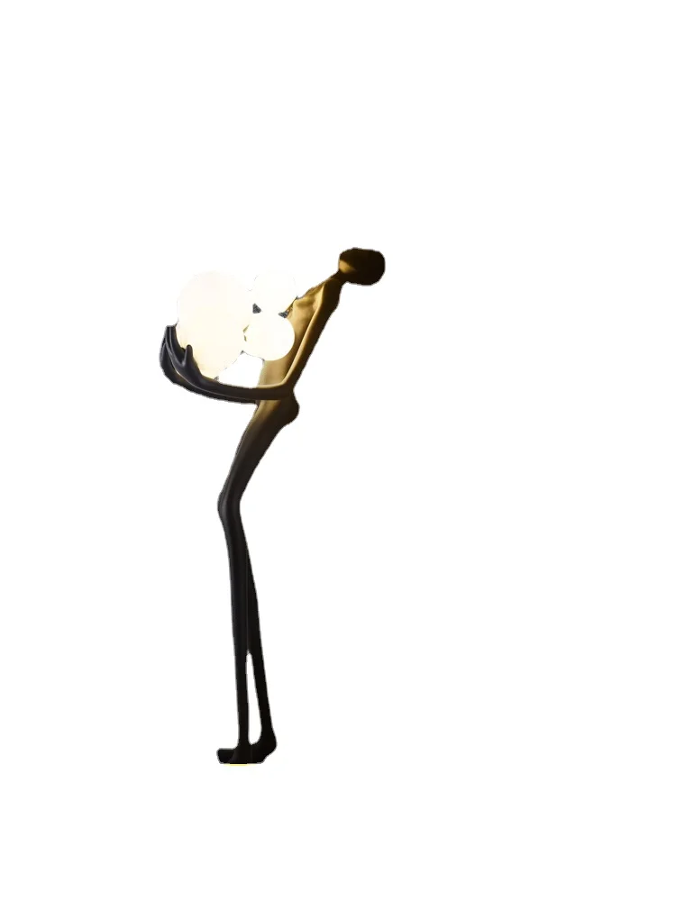 

XL Sculpture Ball Floor Lamp Hotel Animal Statue Decoration Lamp