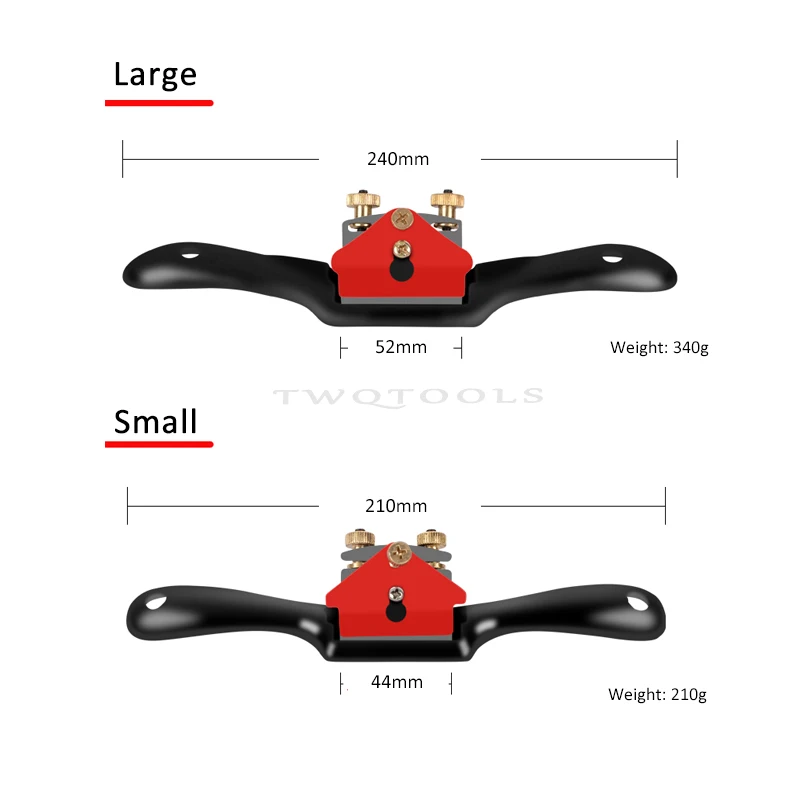 Adjustable SpokeShave Metal Replacement Blade Hand Plane woodworking hand tools wood trimming tool Carpentry Trimming Planer Woodworking Hand Craft Tools