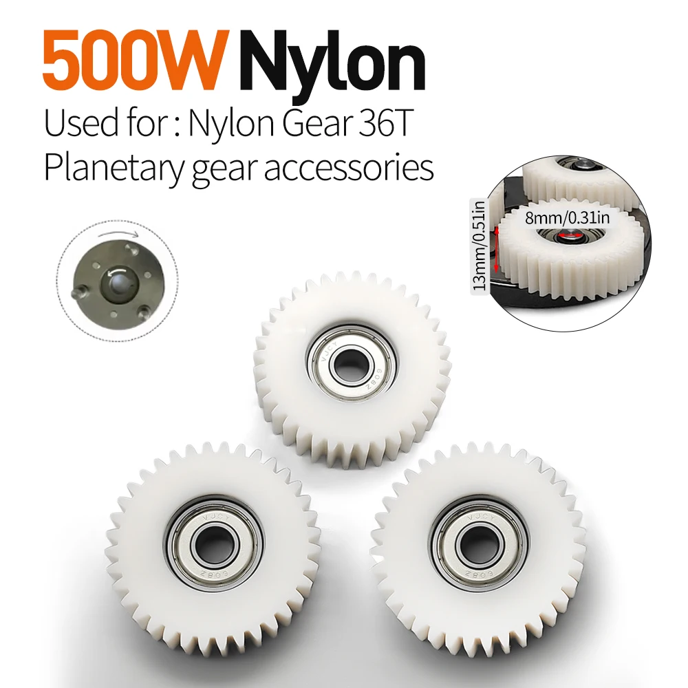 Enhanced E-Bike Planetary Gear Bearing Hub Clutch Kit, 36T Nylon 608 Ball Bearing
