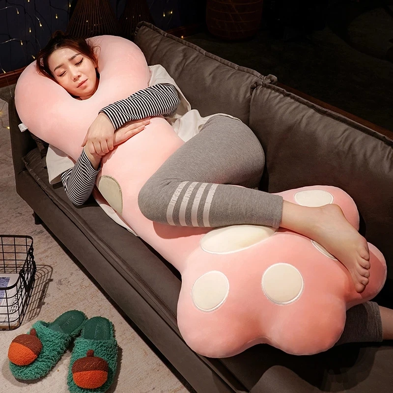 

1pc 95/135cm Creative Soft Long Paw Pillow Animal Toys Cushion Plush Stuffed Sofa Floor Home Sofa Pillow For Kids Girls Gift