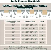 Table Runner for Summer Home Decor with Tassels 72 Inches Long Farmhouse Rustic Table Runner Cream & Brown Macrame Burlap Table 3