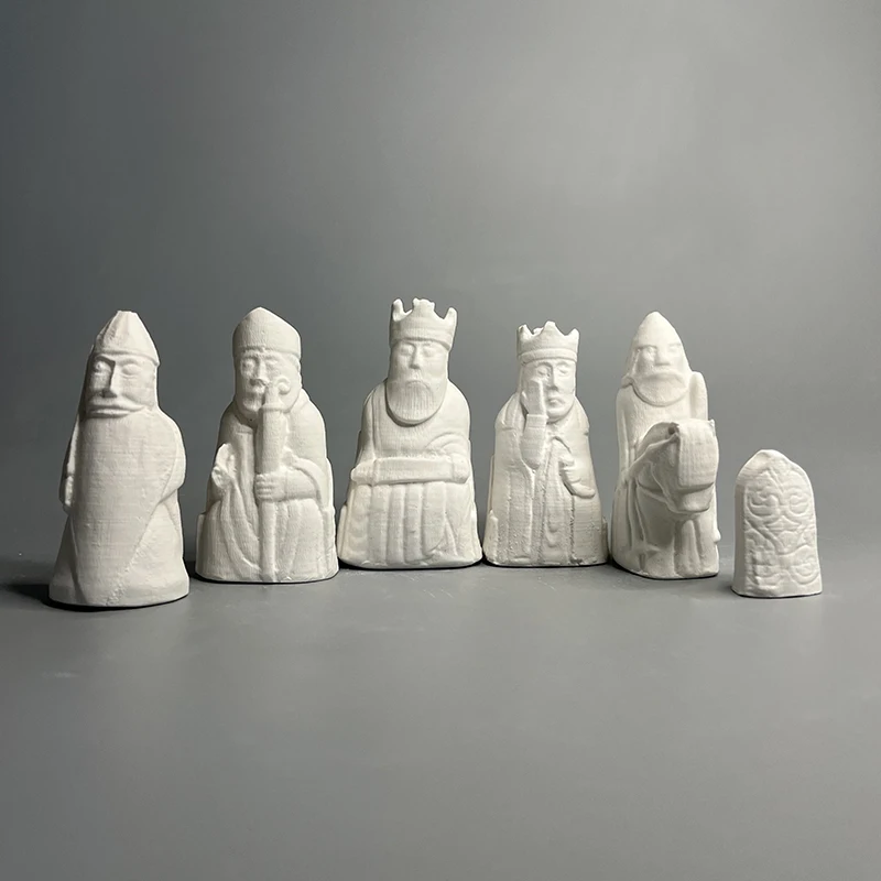 

Nordic British Museum Lewis Chess Piece Retro Gypsum Statue Sculpture Decoration Reproduction Face Covering Empress Gift