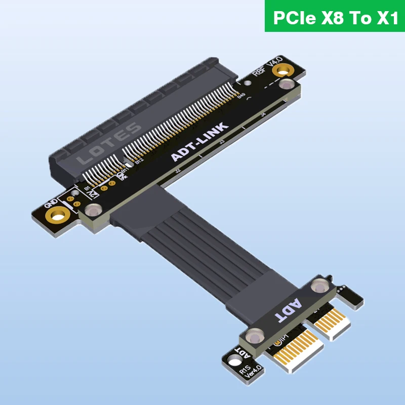 

PCI-E 4,0 X1 до X8 поворот 180 градусов шина вертикальные удлинительные кабели PCI Express 4.0 поддержка Nic жесткого диска видеокарты