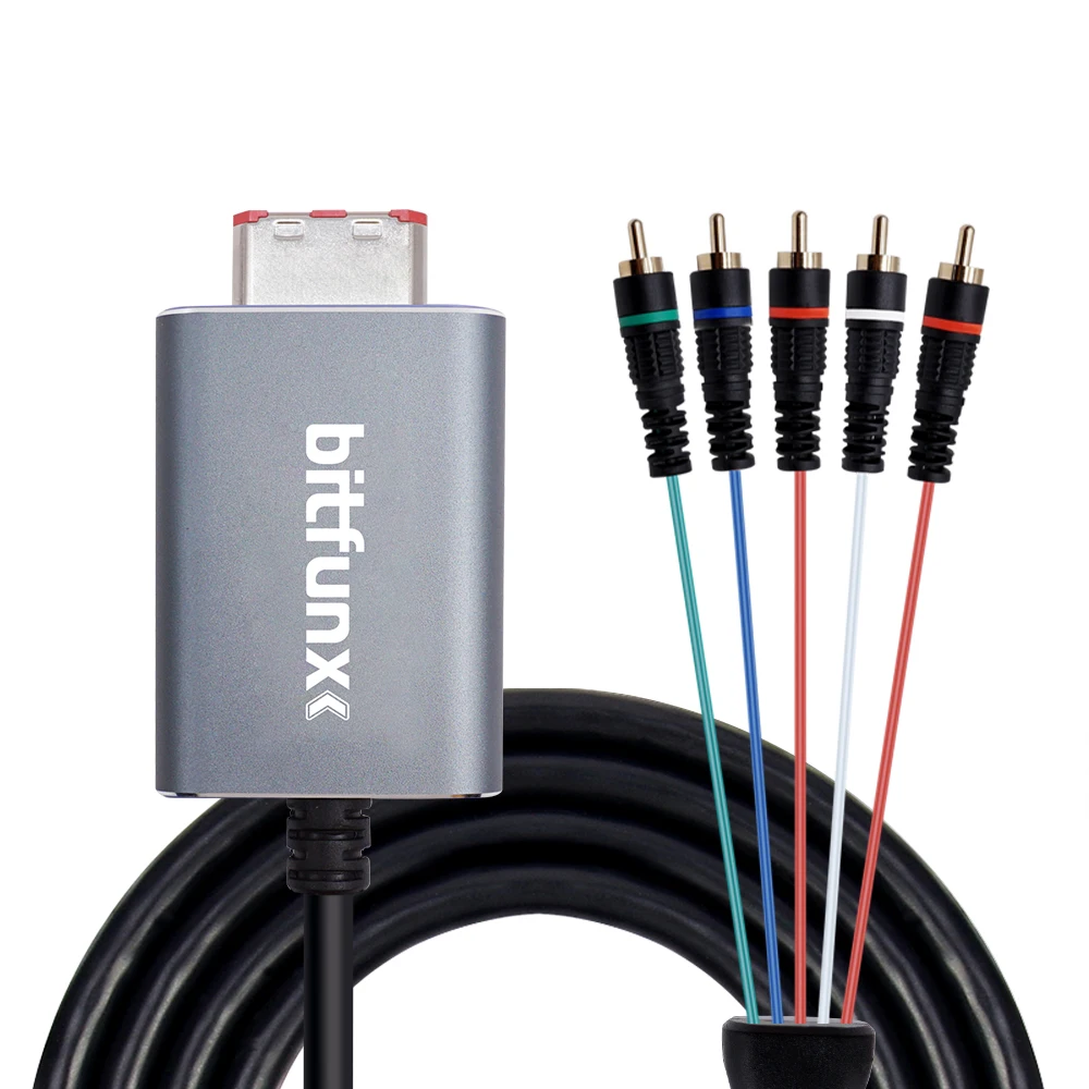 

Bitfunx Component Video 5RCA YPbPr Cable for Nintendo GameCube NGC Digital AV Output High Quality Image