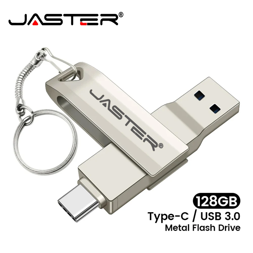 JASTER 2 in 1 Type C Pendrive 4GB 8GB 16GB 32GB 128GB 64GB USB Flash Drive 3.0 for Android Phone/PC