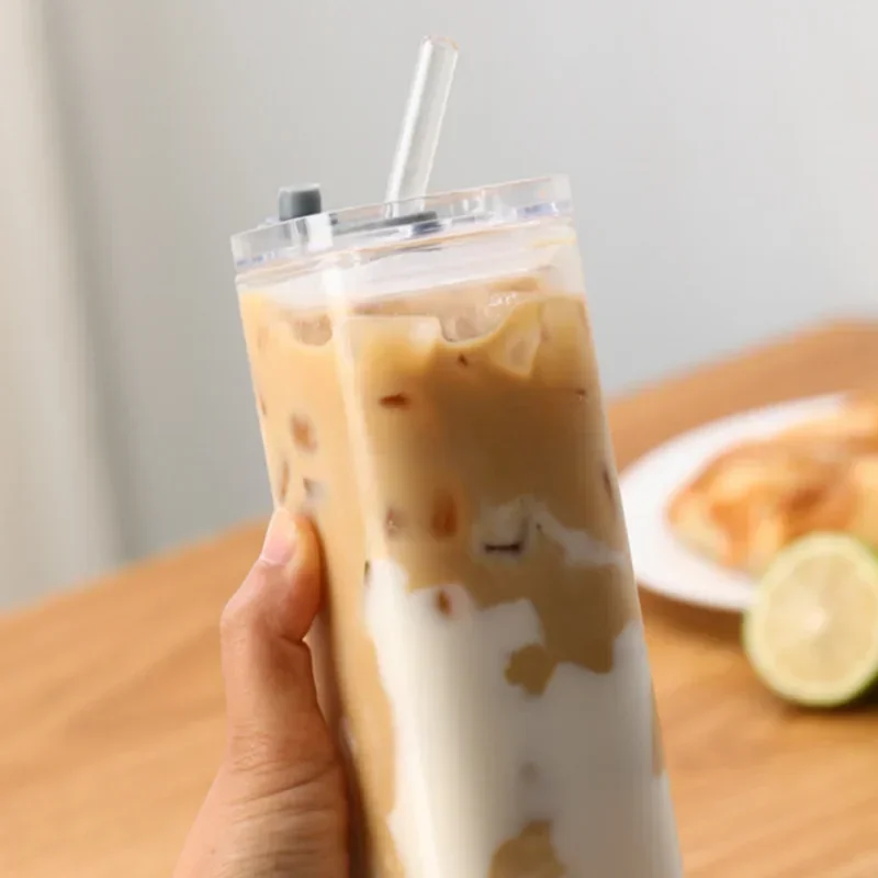 Heat Resistant Glass Coffee Cup Transparent