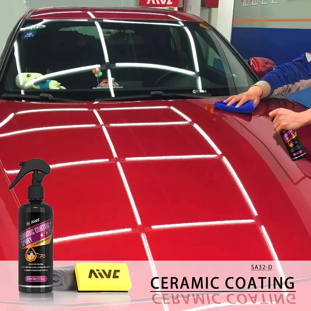 

Ceramic Car Coating Aivc Nano Spray Wax Polishing For Auto Glass Paint Care Crystal Hydrophobic Durable Protection Car Detailing