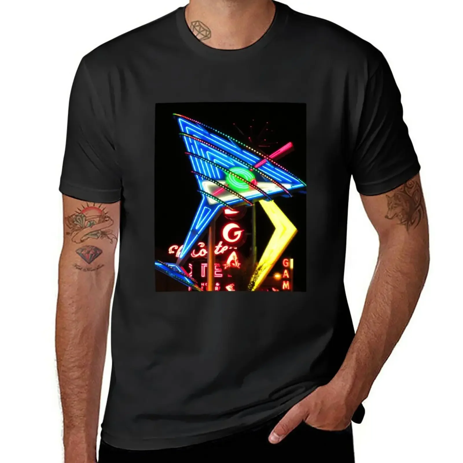 

The Neon Martini... T-Shirt animal prinfor boys summer top mens clothes