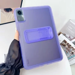 Versatile TPU Stand Cover for Tablets - Durable Protective Case with Adjustable Stand (Purple)