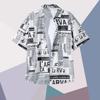 Tropical Floral Print Hawaiian Shirt for Boys and Girls, Summer Casual Short Sleeved Button Up Beach Shirt 1