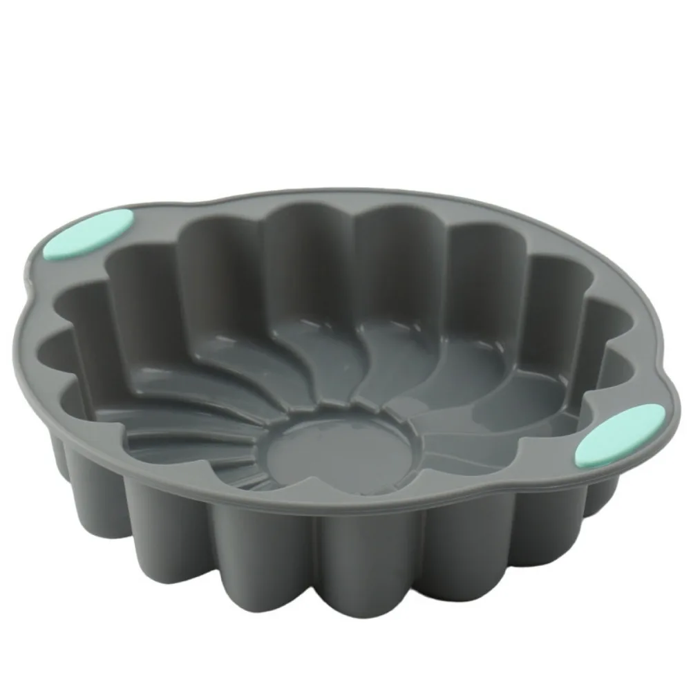 Heat-Resistant 3D Spiral Silicone Baking Mold - Non-Stick Cake and Bread Pan