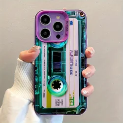 Vibrant Blue Green Cassette Tape Phone Case Cover for Redmi Note 11 SE (India) (1)