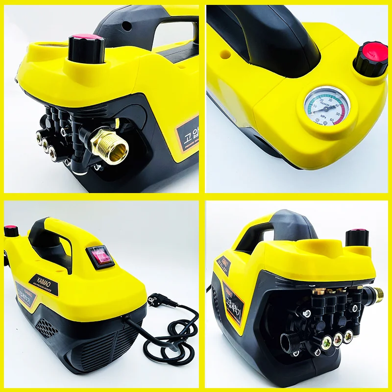 220V High Pressure Washer Portable Cleaner Adjustable Water Pressure Home Automatic Water Gun High-Handed Car Wash Tools 150Bar 5