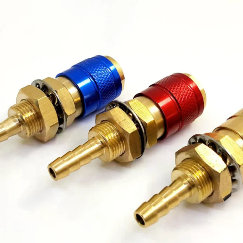 Cooled Gas Adapter Connector Clamp Welding Machine Quick Fitting Female Male Water MIG TIG Welding Torch Tools Welder