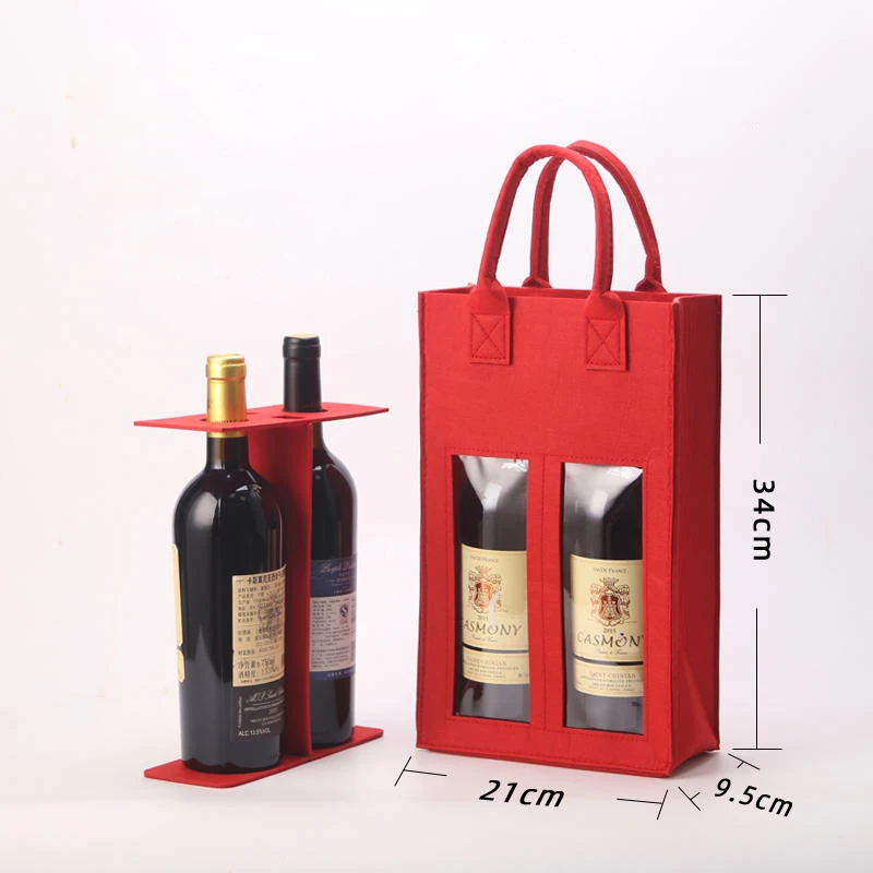 Unique Wine Tote Bags  for 2 Bottles