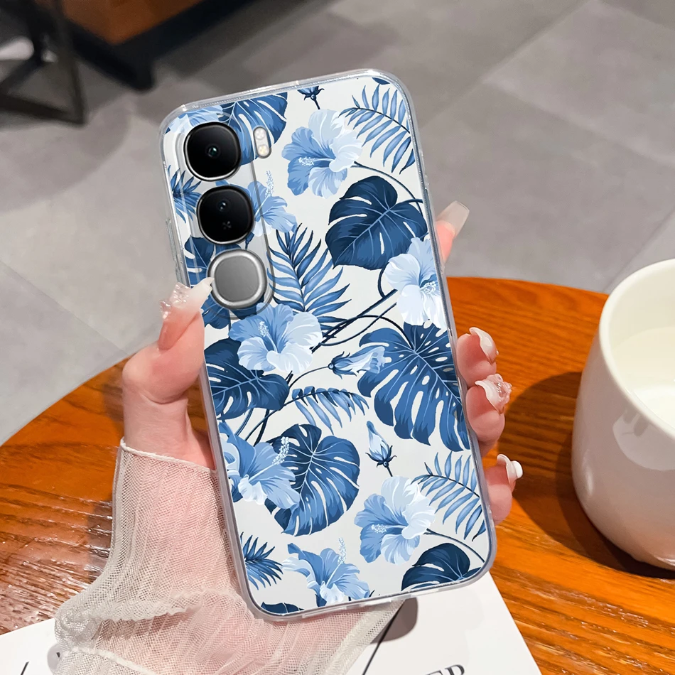 Lucky Flower Transparent Phone Case - Soft TPU Back Cover