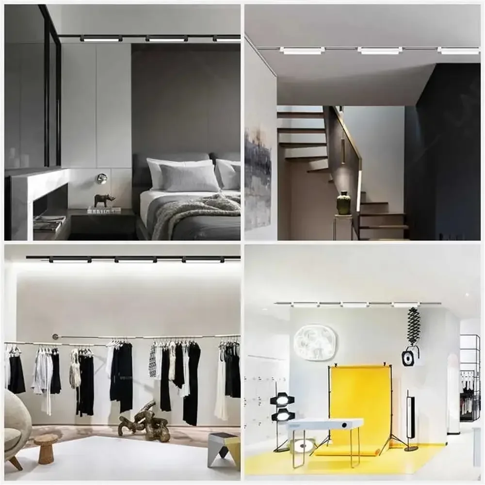 Led Track Light Spot LED 10W 20W 30W Wall Lamp Floodlight COB Rails Spot Track lighting Fixture Clothing Shop Living Room Home 6