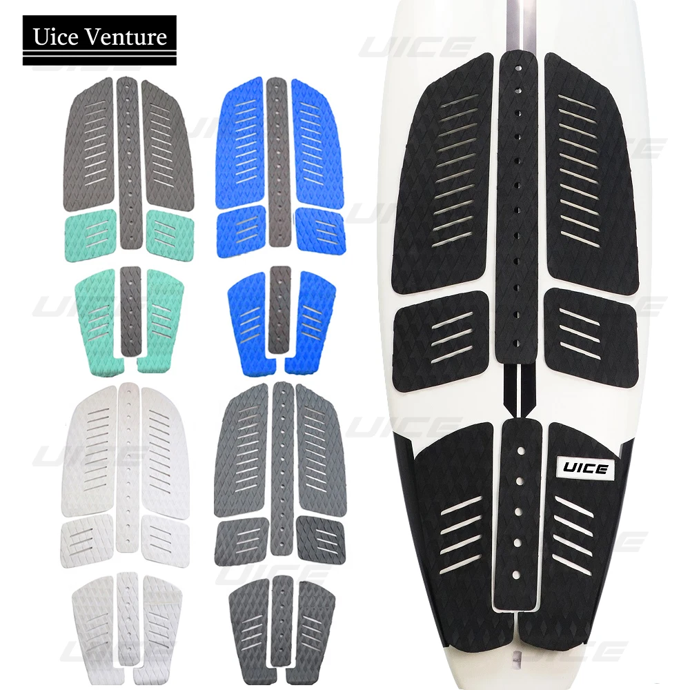 Grip Surf 8pcs EVA Deck Pad Surfboard Traction Pad 3M Back Glue Deck Grip For Surf Longboard Stand Up Paddle Board Traction Pad