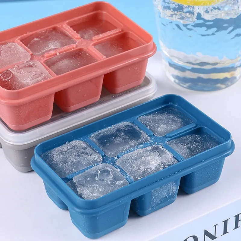 Vassoi per ghiaccio in silicone impilabili con coperchio per alimenti per bambini, bevande e whisky (rosa), set da 4 | Leroy Merlin