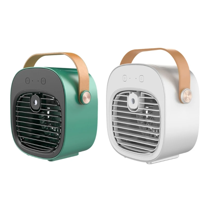 

Quiet Air Cooler Desk Cooling Fan Air Cooler Fan Portable Air Conditioner Fan Plastic Material for Room Car and Office Dropship