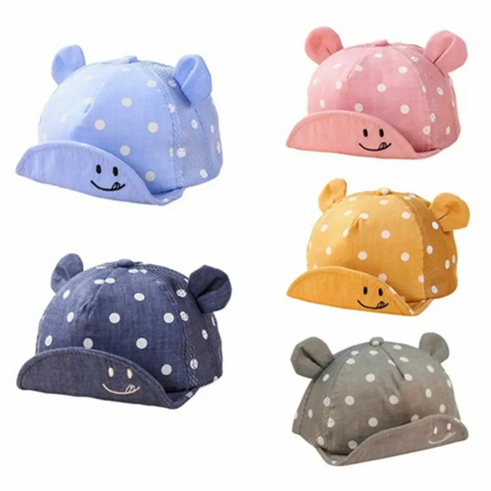 

Summer Baby Sun Cap Girls Soft Cotton Eaves Boy Baseball Cap Sun Hats