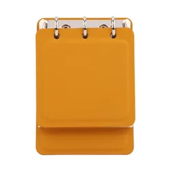 Creative Stylish Portable Leather Pocket Notebook - Compact & Convenient Travel Essentials (Orange)