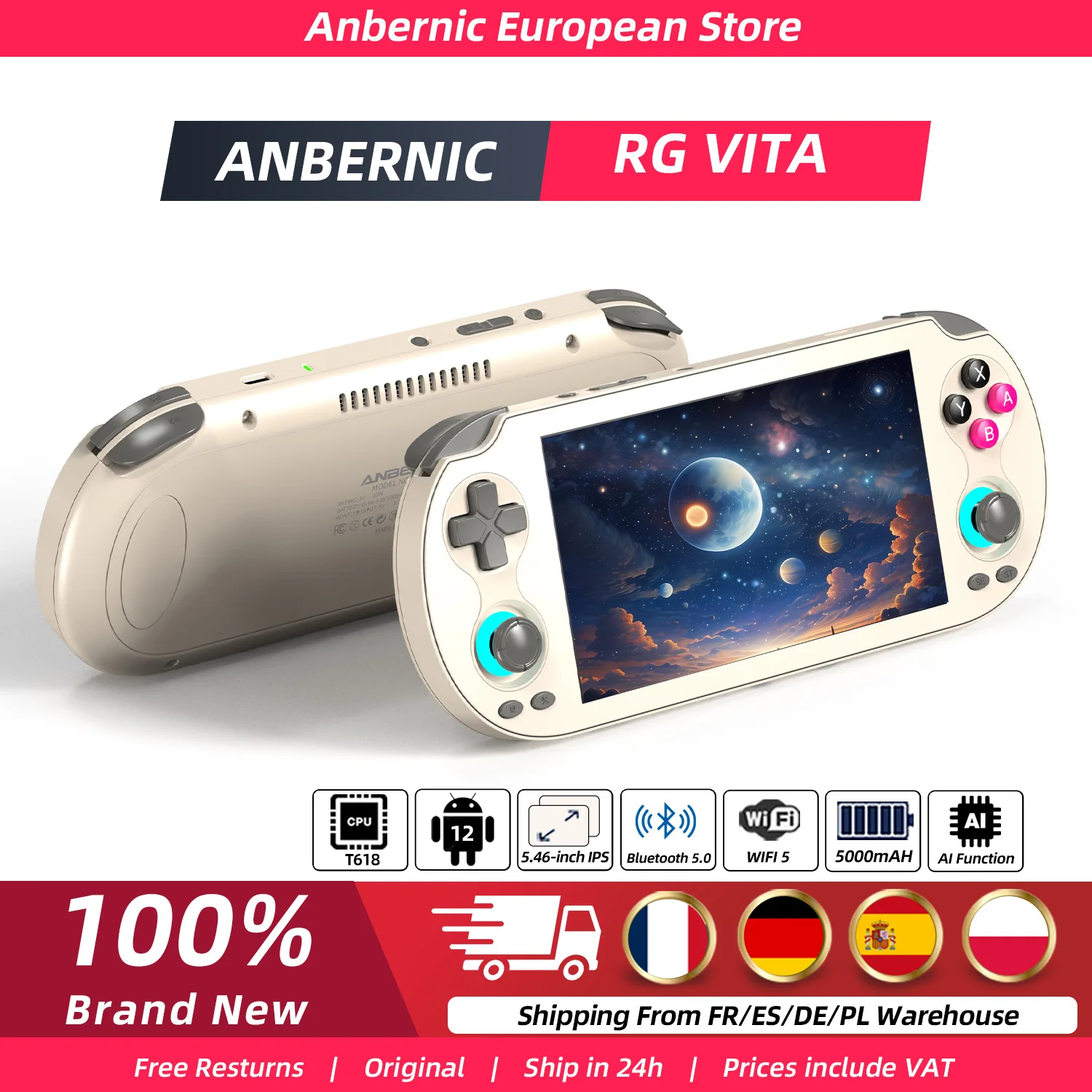 Konsola retro Anbernic RG Vita z EU za $114.83 / ~442zł