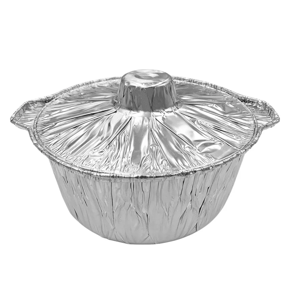 Round Aluminum Pans Cake Containers Lids Aluminum Bbq Foil Tray Sheet Cake Pan  Lid Tin Foil Pan Meat Pot Mini Baking Pot - AliExpress