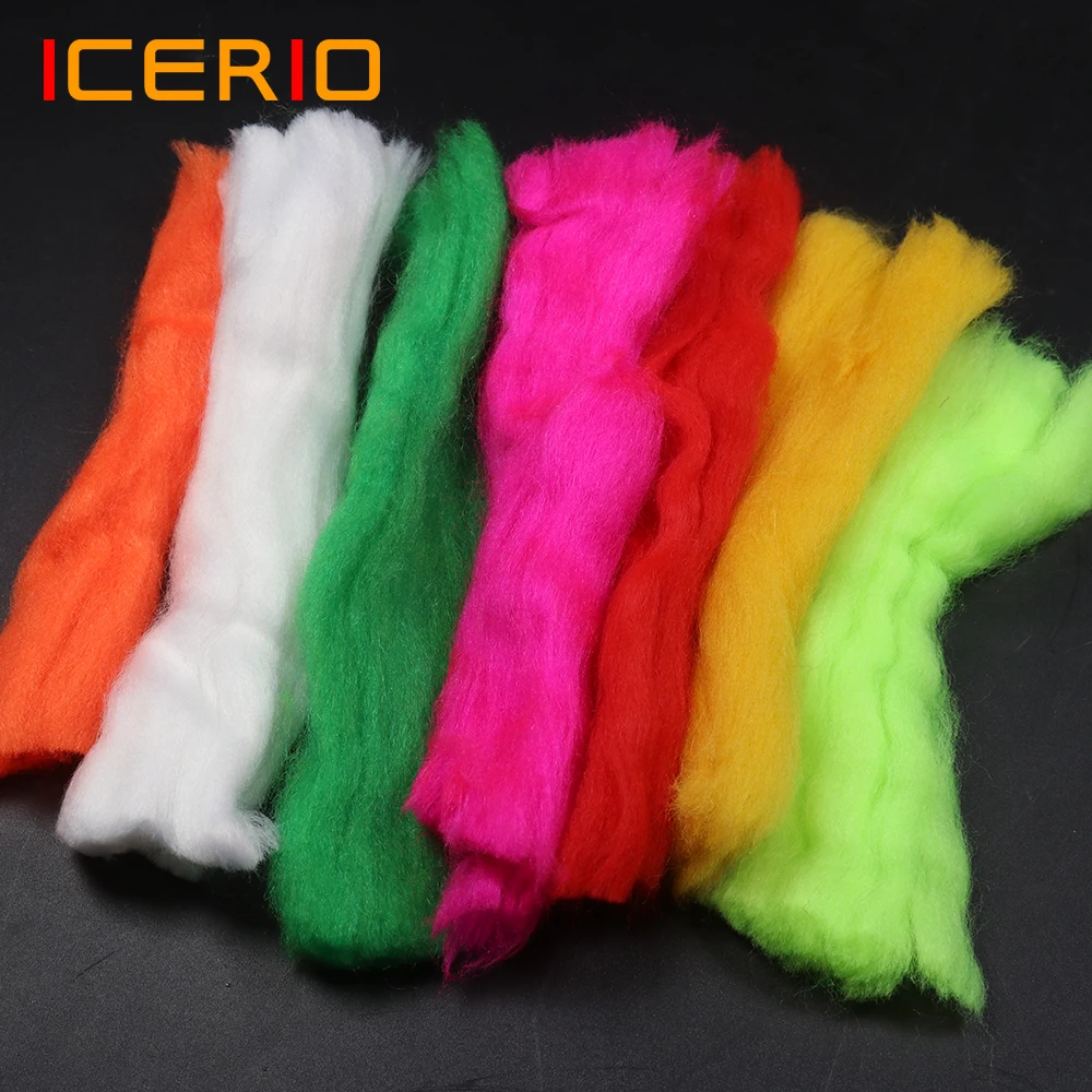 100 pz/scatola multicolore Glo Bug pesca a mosca trota mosca uova