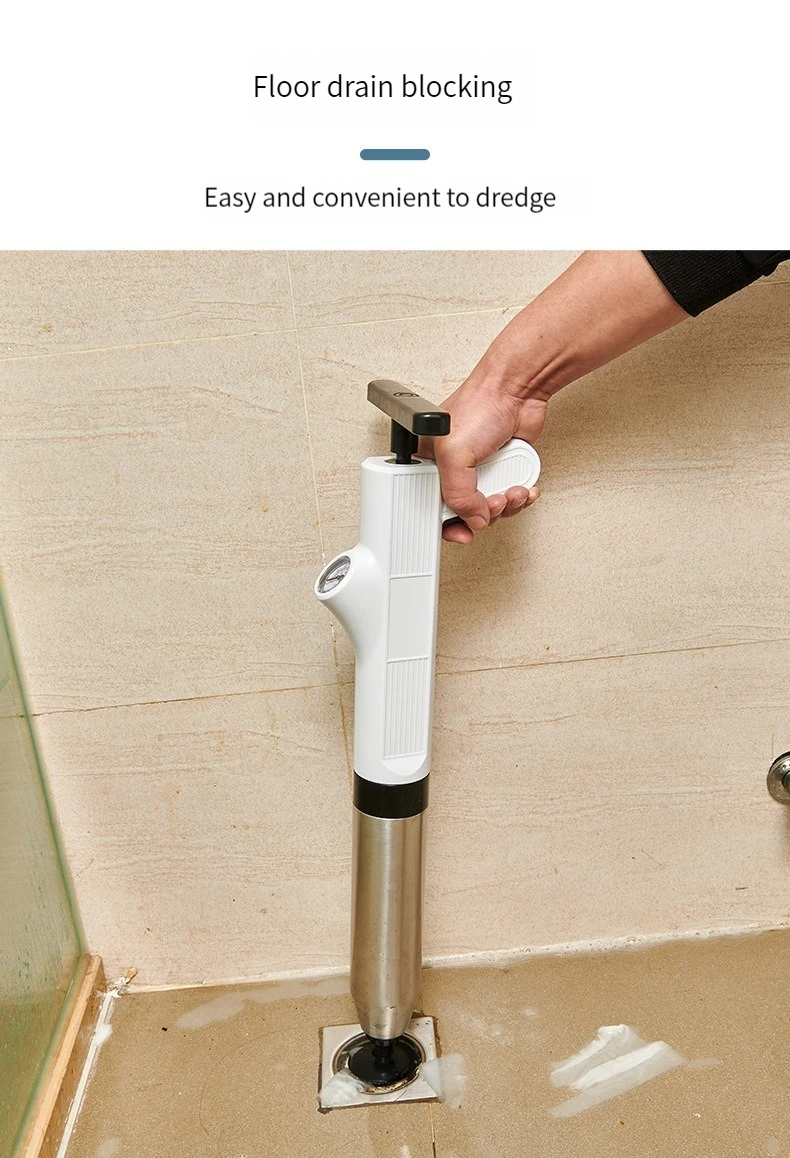 💨High Pressure Air Drain Blaster – Manual Plunger Tool for Toilets & Drains🚽