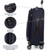 Platinum Elite Softside Expandable Carry on Luggage, 8 Wheel Spinner Suitcase, USB Port, Suiter, Men and Women, True Navy Blue 4