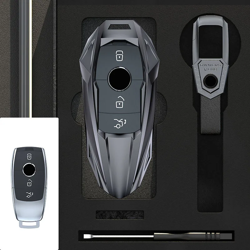 ONCLI Transparente Autoschlüssel Hülle kompatibel mit Mercedes Benz ECS GLC  GLB Klasse E200 C200 E300L E400 E63 W213 C200 S560 C260 A200 GLE350 :  : Elektronik & Foto