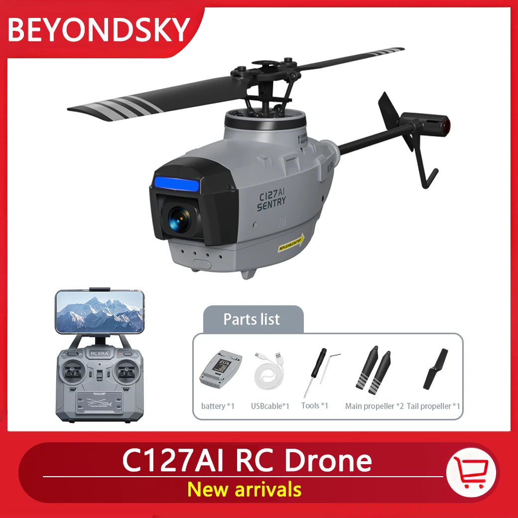 RCHelicopterC127AIDrone24GHz720PWideAngleCamera6AxisGyro