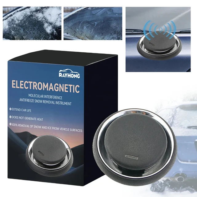 Dégivreur électromagnétique portable pour voiture, outil de dégivrage et de déneigement, désodorisant d'air intérieur pour voiture, camion, SUV 1