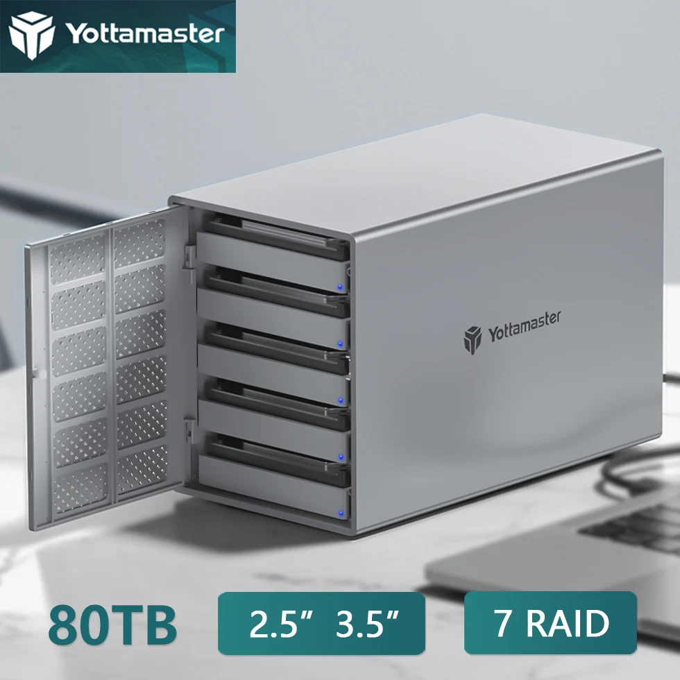 Yottamaster 2 4 5 sata ssd 2 5 3 5 hdd raid usb jpg