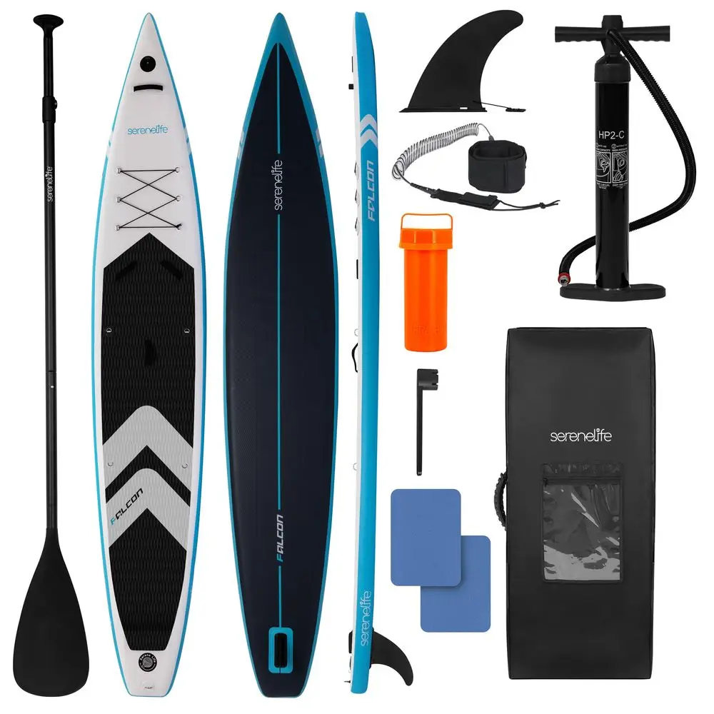 20830-885a22.jpg 14 Inflatable Stand Paddle Board for Racing 28 Narrow Design for Expert Paddlers with NonSlip EVA Deck Pad, Includes Premium