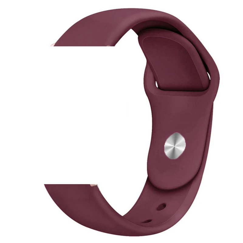 Breathable Silicone Sports Watch Band, 22mm