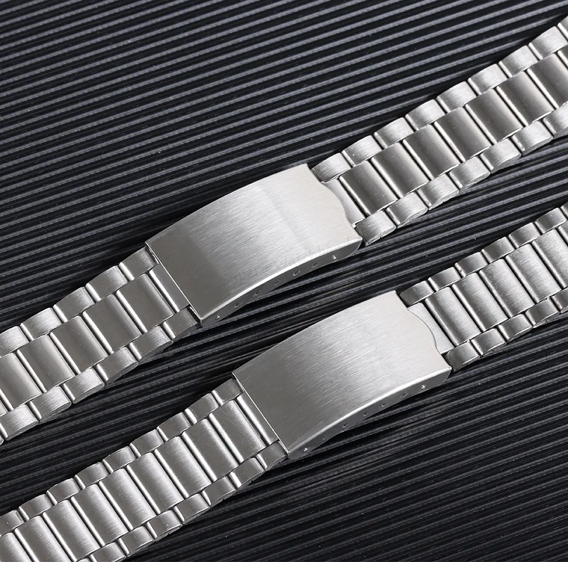 Universal Stainless Steel Metal Bracelet Watch Band with Folding Buckle