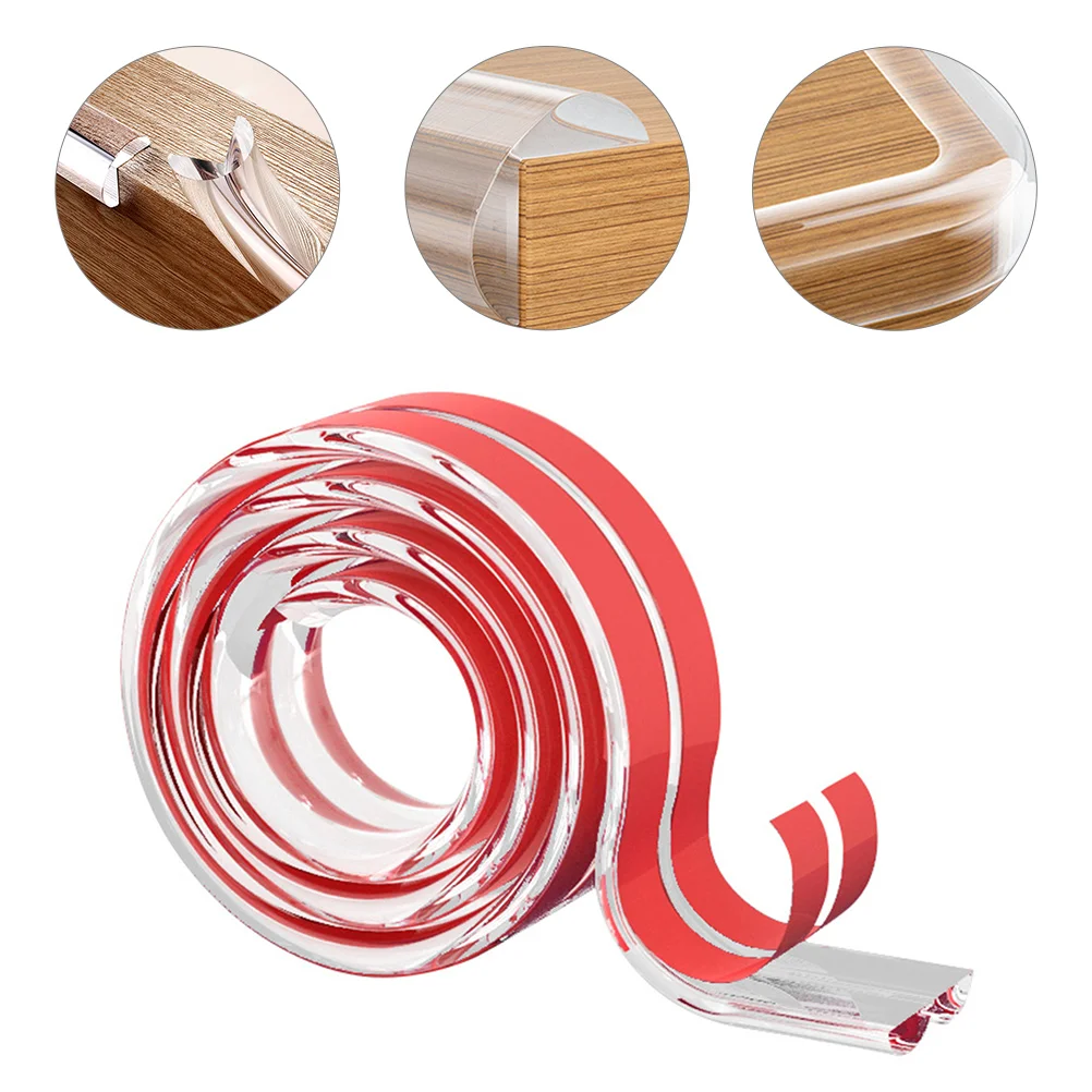 

Transparent Bumper Strip Silicone Bumpers Edges Wall Guard Table Protector Furniture Silicone Corner Protection