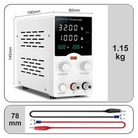 Wanptek ห้องปฏิบัติการ DC Power Supply30V 10A ปรับแหล่งจ่ายไฟ USB Fast CHARGING สําหรับซ่อมโทรศัพท์มือถือ,ชาร์จแบตเตอรี่ 3