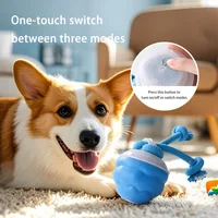 Smart Dog Toy Ball Electronic Interactive Pet Toy 3 Modes Moving Ball Rope USB Automatic Moving Bouncing for Puppy Chew Products 3