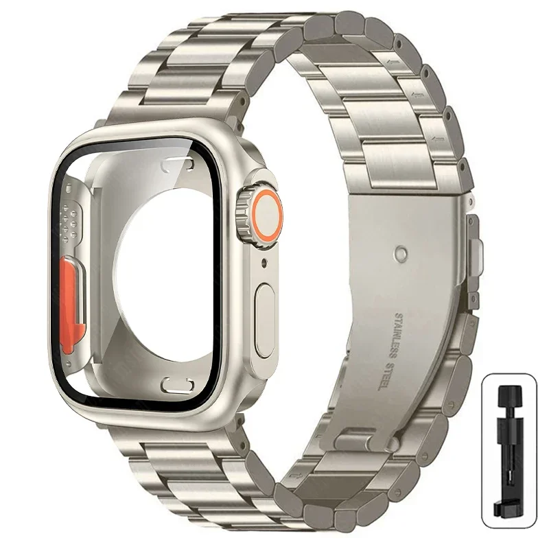 ตัวเลือกสินค้า Ultra Case สุดทนสำหรับ Apple Watch 44-46 มม. สายสแตนเลส